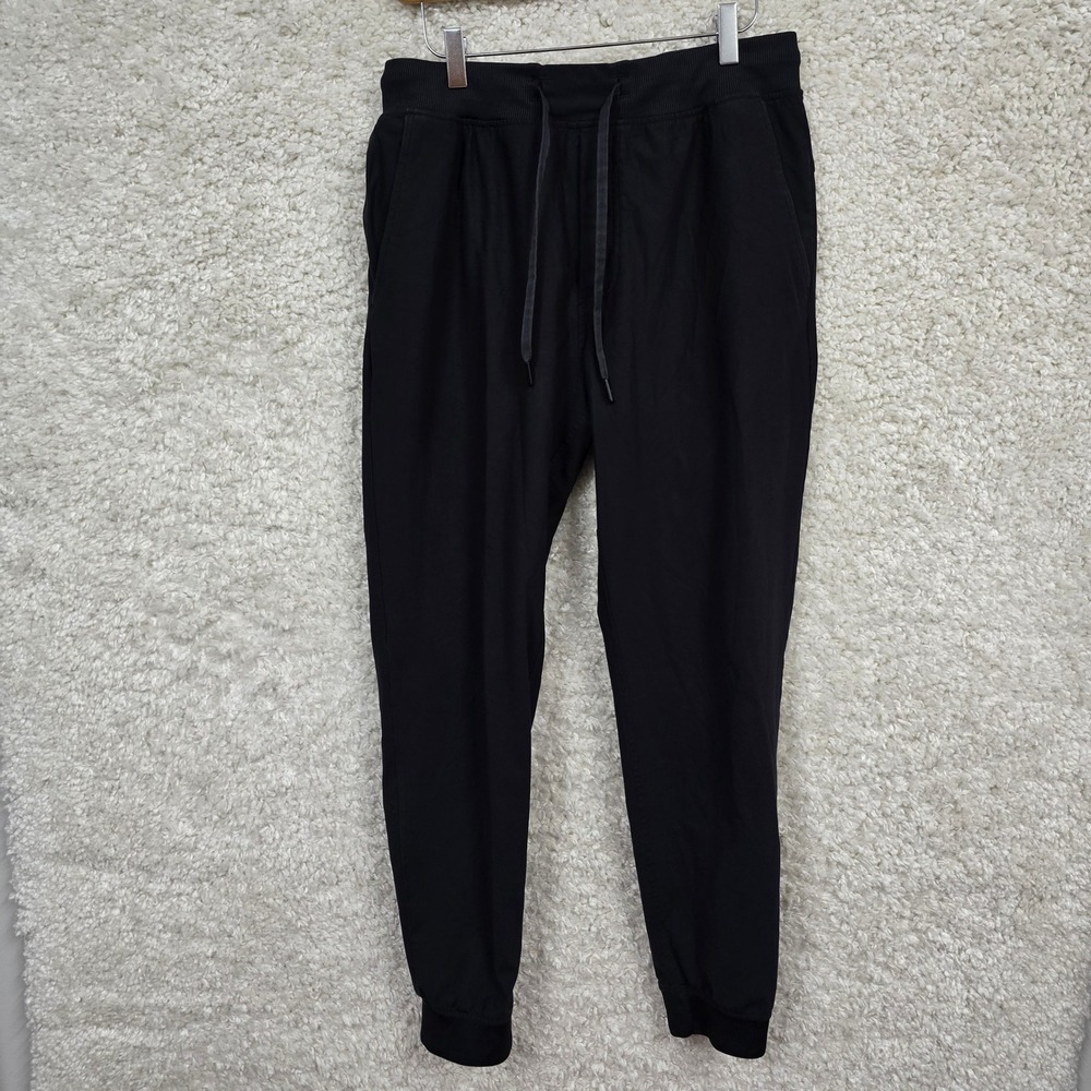 Rhoback Jogger Pants Mens Medium Black Drawstring Performance Athleisure